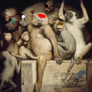 Gesellschaft - Affen als Kunstrichter